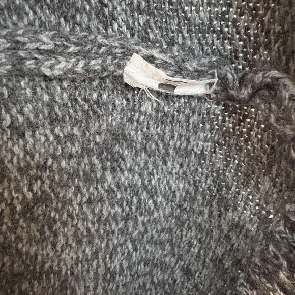 Abercrombie & Fitch Sweater Mens Medium Gray Fair Isle Crewneck Nordic Knit - Picture 10 of 11